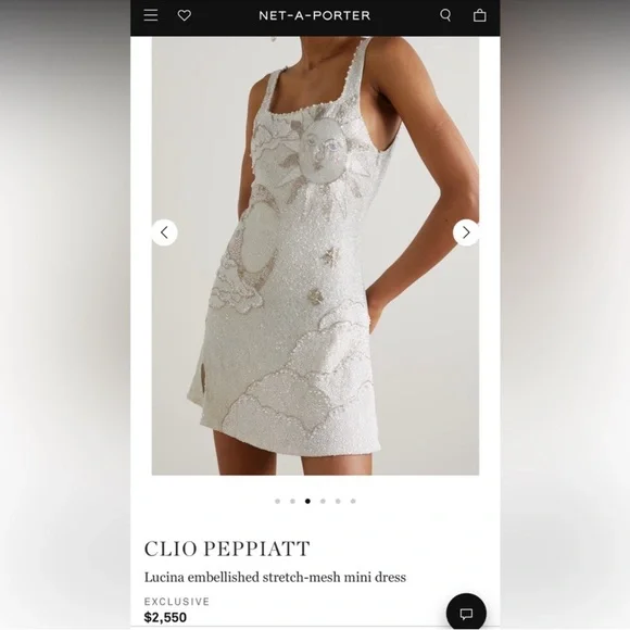 Elegant White Mini Dress - Picture 3 of 3